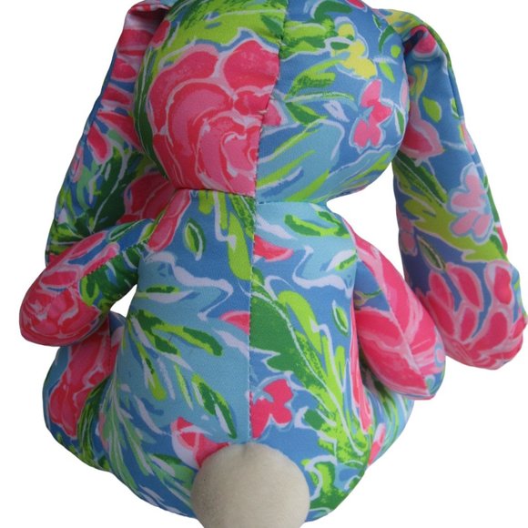 Lilly Pulitzer 2021 Bunny Business Plush Rabbit Toy Pink Green Blue EASTER GIFT - Picture 5 of 8